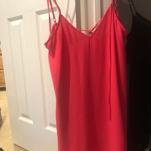 HOT PINK SLIP DRESS